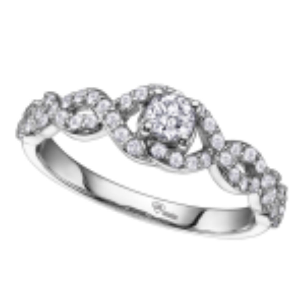 Bague de fiançailles à diamants