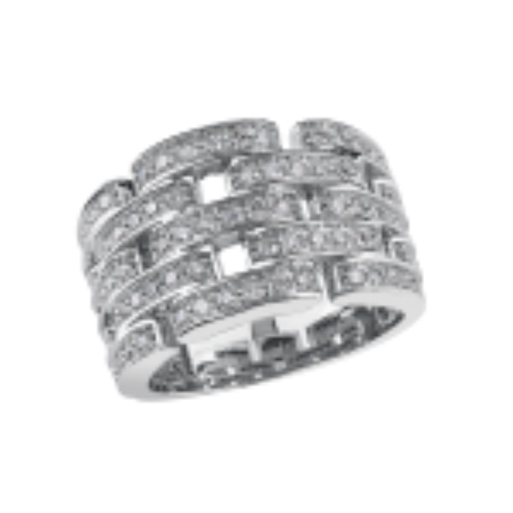 Jonc à diamants fancy et original