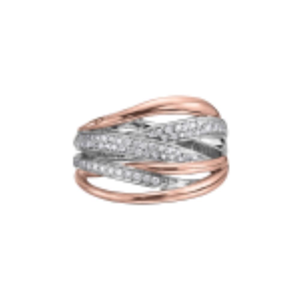 Jonc à diamants fancy et original